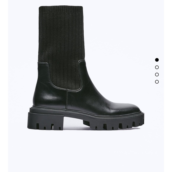 Zara sock style ankle boots - Picture 2 of 10